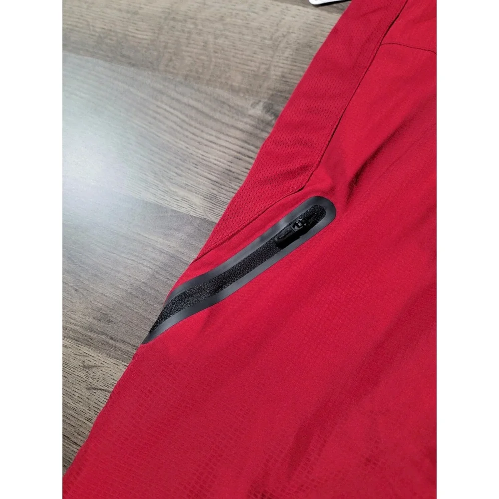 Reebok Mens Active Workout Woven Shorts Size 3XL Red Elastic Waist Stretchy NWT